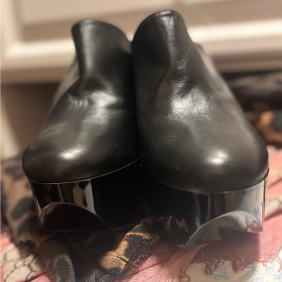 Robert Clergerie Platform Wedge Mules 39/8 US - Picture 4 of 6